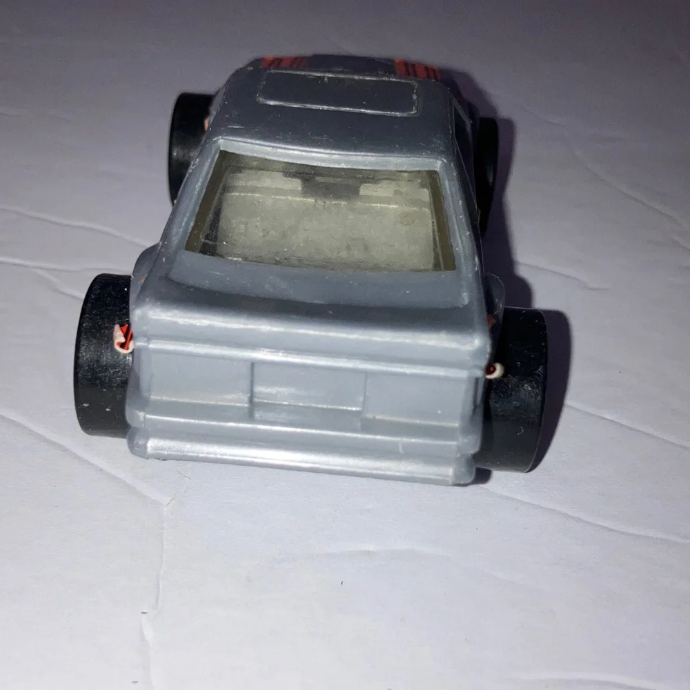 1987 Remco Ford Mustang Silver and Orange Toy Car‎ 4”